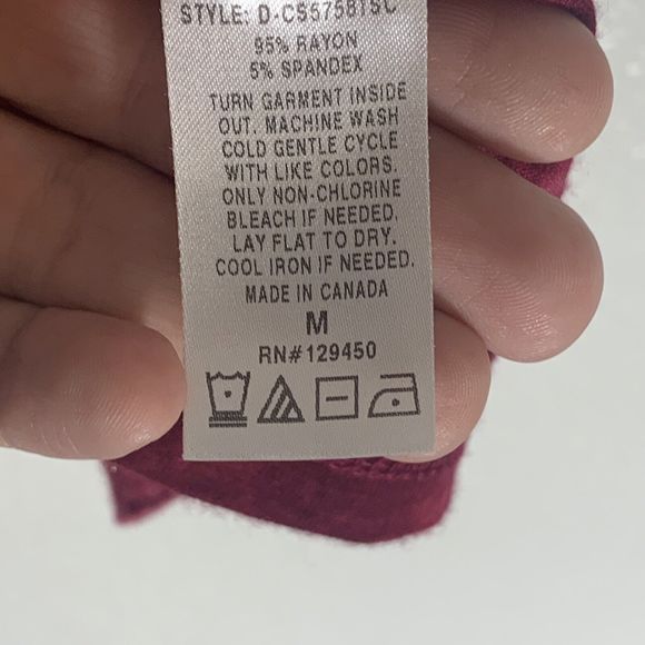 Como Vintage Pink Tie Dye Away Boho Hippy Soft Blouse Size Medium Women’s - Picture 10 of 10